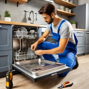 Eryaman bulaşık makinesi tamiri hizmeti sırasında çekilen bir tamir görseli